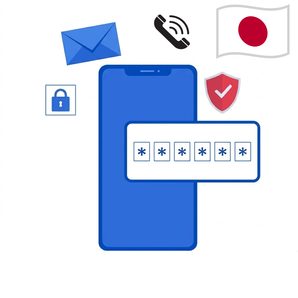Japan voice call verification service for Japanese websites requiring phone authentication